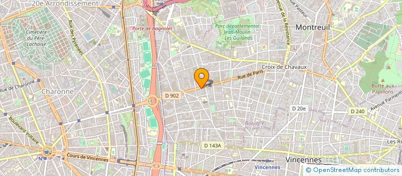 localisation de l'entreprise SYNDICAT COPROPRIETE  MONTREUIL