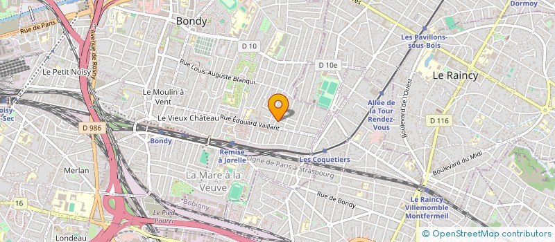 localisation de l'entreprise SYNDICAT COPROPRIETE  BONDY