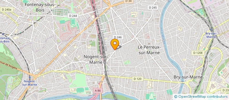 localisation de l'entreprise SYNDICAT COPROPRIETE  LE PERREUX-SUR-MARNE