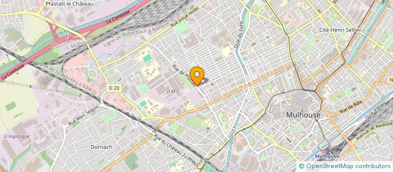 localisation de l'entreprise SYNDICAT COPROPRIETE 40 RUE DE PFASTATT  MULHOUSE