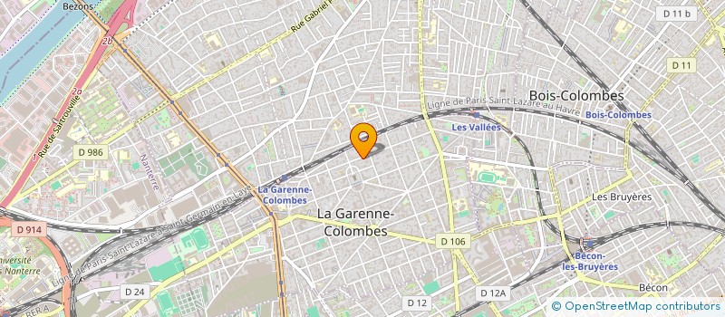 localisation de l'entreprise SYNDICAT COPROPRIETE à LA GARENNE-COLOMBES