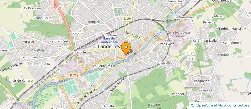 localisation de l'entreprise SYNDICAT COPROPRIETE à LANDERNEAU