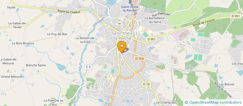 localisation de l'entreprise SYNDICAT COPROPRIETE 45 PL DE LA NATION  SAINT-YRIEIX-LA-PERCHE