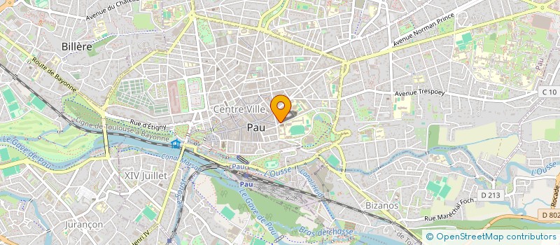 localisation de l'entreprise SYNDICAT COPROPRIETE 46 BLD BARBANEGRE* à PAU