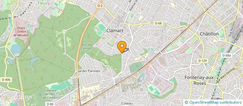 localisation de l'entreprise SYNDICAT COPROPRIETE 46 RDE BIEVRES à CLAMART