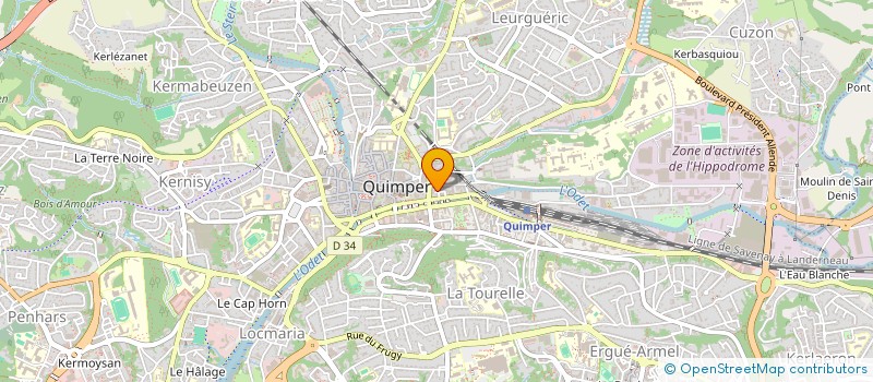 localisation de l'entreprise SYNDICAT COPROPRIETE 5 CITE KERGUELEN  QUIMPER