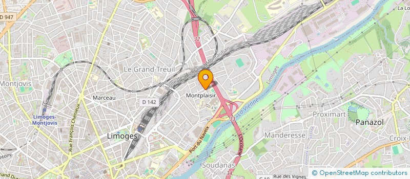 localisation de l'entreprise SYNDICAT COPROPRIETE 52-54 R PUY IMBERT à LIMOGES