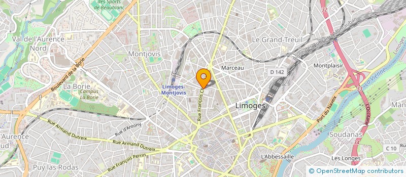 localisation de l'entreprise SYNDICAT COPROPRIETE 56 RUE F. CHENIEUX à LIMOGES