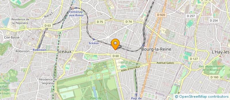 localisation de l'entreprise SYNDICAT COPROPRIETE 6 R LAKANAL à SCEAUX