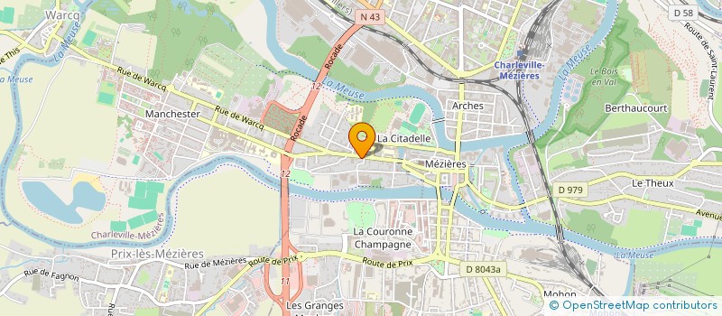 localisation de l'entreprise SYNDICAT COPROPRIETE  CHARLEVILLE-MEZIERES