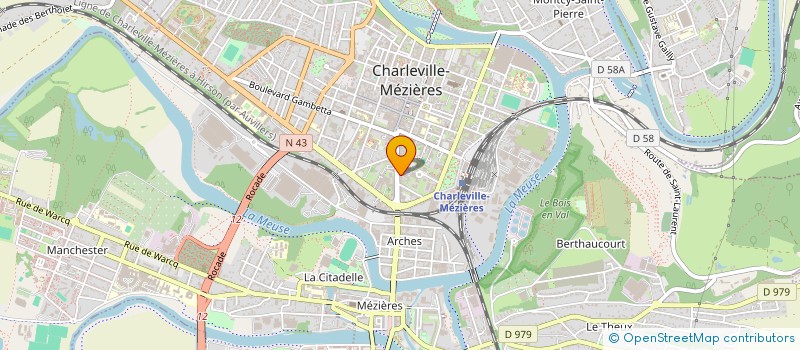 localisation de l'entreprise SYNDICAT COPROPRIETE 77 COURS BRIAND  CHARLEVILLE-MEZIERES