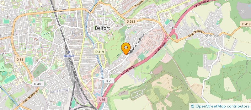 localisation de l'entreprise SYNDICAT COPROPRIETE  BELFORT
