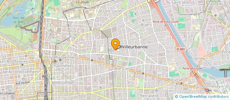 localisation de l'entreprise SYNDICAT COPROPRIETE 83 R E. VAILLANT  VILLEURBANNE