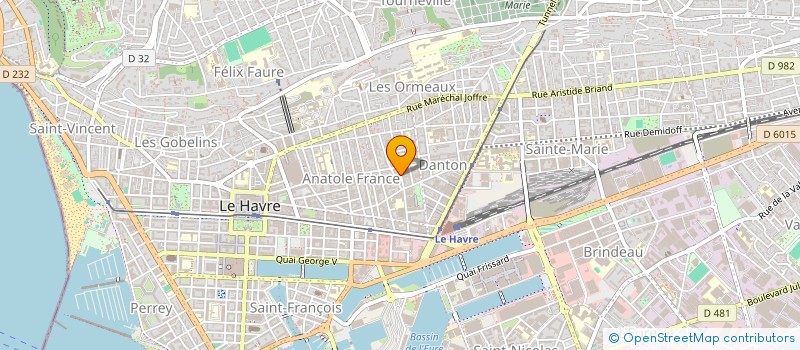 localisation de l'entreprise SYNDICAT COPROPRIETE 87 RUE MICHELET à LE HAVRE