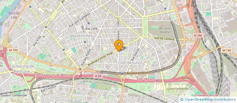 localisation de l'entreprise SYNDICAT COPROPRIETE 91 ARTOIS à LILLE