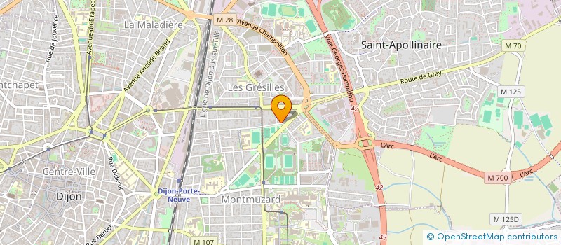 localisation de l'entreprise SYNDICAT COPROPRIETE 95 LYAUTEY  DIJON