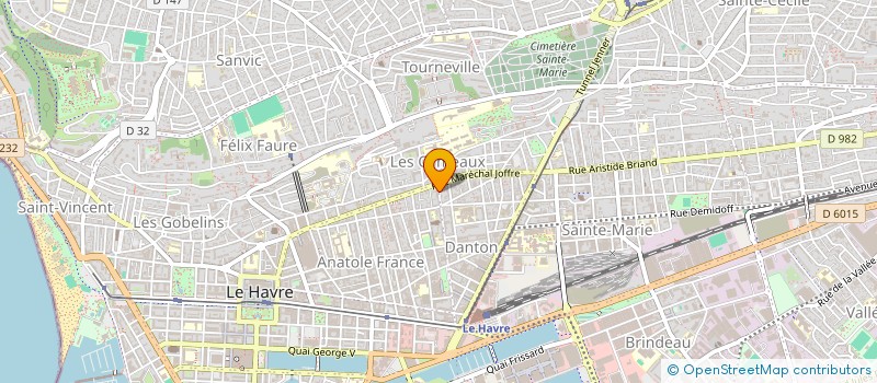 localisation de l'entreprise SYNDICAT COPROPRIETE 97 R LESUEUR à LE HAVRE