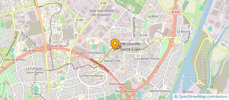 localisation de l'entreprise SYNDICAT COPROPRIETE ARCOLE  HEROUVILLE-SAINT-CLAIR