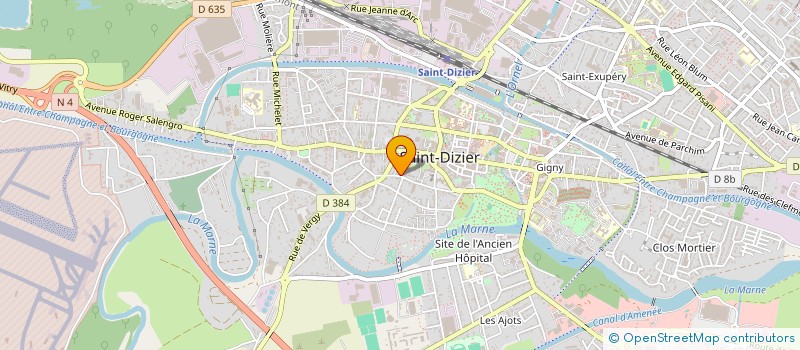 localisation de l'entreprise SYNDICAT COPROPRIETE ARQUEBUSE 20 à SAINT-DIZIER