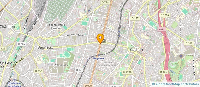 localisation de l'entreprise SYNDICAT COPROPRIETE AV ARISTIDE BRIAND à BAGNEUX