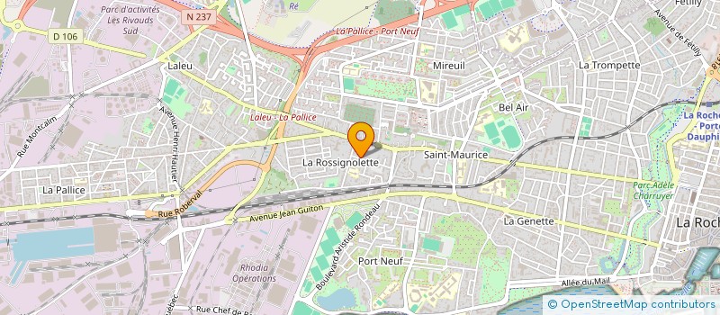 localisation de l'entreprise SYNDICAT COPROPRIETE BEAUGE  LA ROCHELLE