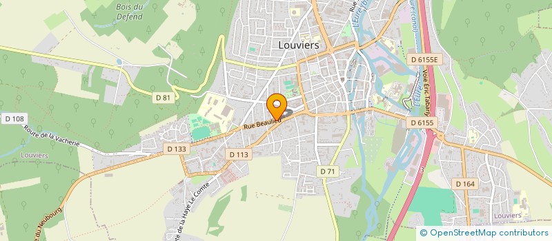 localisation de l'entreprise SYNDICAT COPROPRIETE BEAULIEU  LOUVIERS