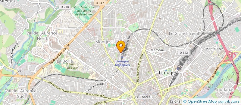 localisation de l'entreprise SYNDICAT COPROPRIETE BEAUSEJOUR BEL AIR  LIMOGES