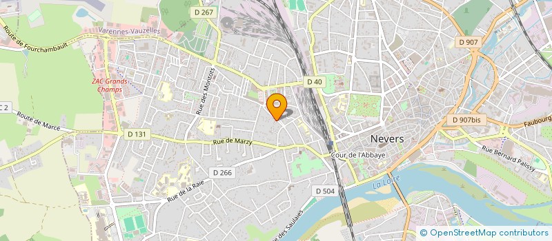 localisation de l'entreprise SYNDICAT COPROPRIETE BELLEVUE à NEVERS
