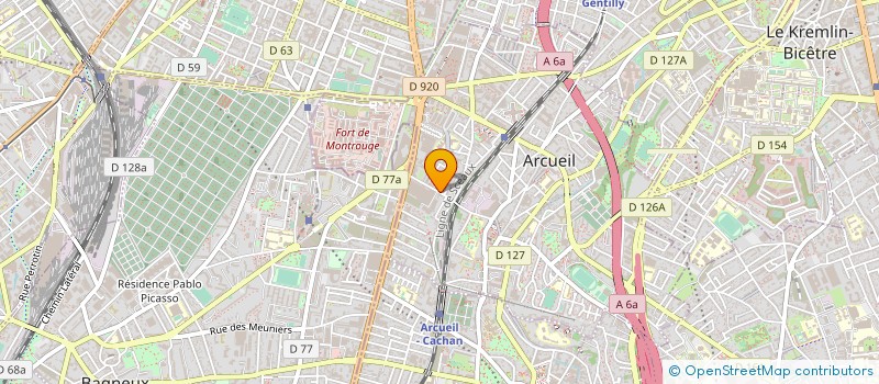 localisation de l'entreprise SYNDICAT COPROPRIETE BERTHOLLET à ARCUEIL