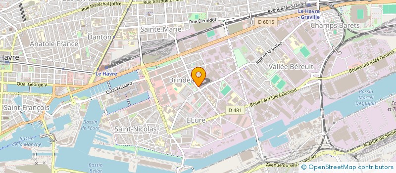 localisation de l'entreprise SYNDICAT COPROPRIETE BRINDEAU à LE HAVRE