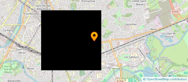 localisation de l'entreprise SYNDICAT COPROPRIETE CENTRE ESPACE BOLLE  LE MANS