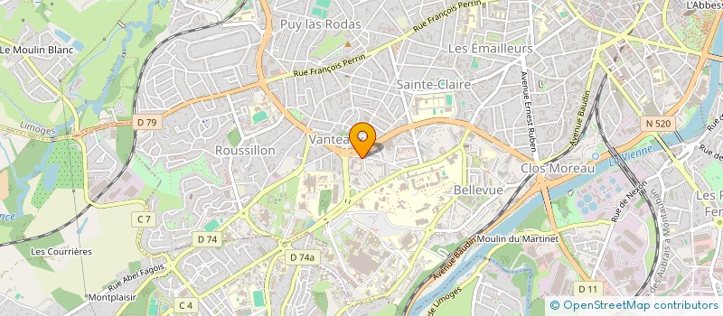 localisation de l'entreprise SYNDICAT COPROPRIETE CHARCOT CONQUE à LIMOGES