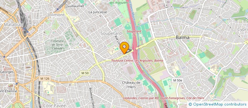 localisation de l'entreprise SYNDICAT COPROPRIETE CHAUBET ET PLANA à TOULOUSE