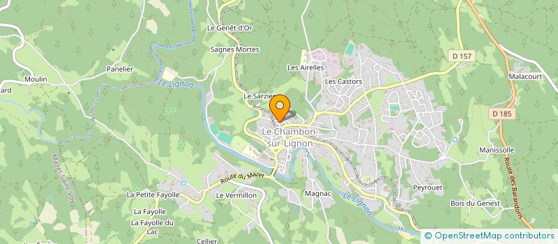 localisation de l'entreprise SYNDICAT COPROPRIETE CHEMIN PRE GRAINE  LE CHAMBON-SUR-LIGNON