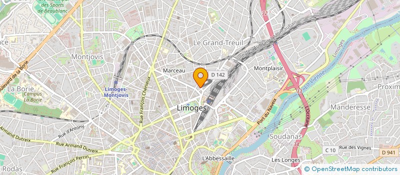 localisation de l'entreprise SYNDICAT COPROPRIETE CHINCHAUVAUD BESSOL à LIMOGES