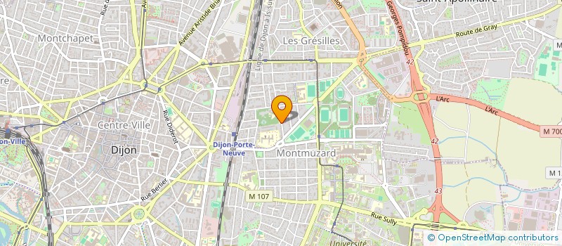 localisation de l'entreprise SYNDICAT COPROPRIETE CLAUDE BOUCHU  DIJON