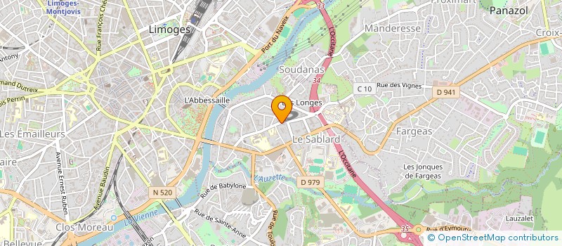 localisation de l'entreprise SYNDICAT COPROPRIETE CLOS LAPLANCHE DEUX à LIMOGES