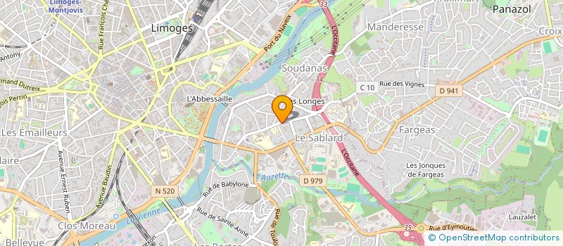 localisation de l'entreprise SYNDICAT COPROPRIETE CLOS LAPLANCHE UN à LIMOGES