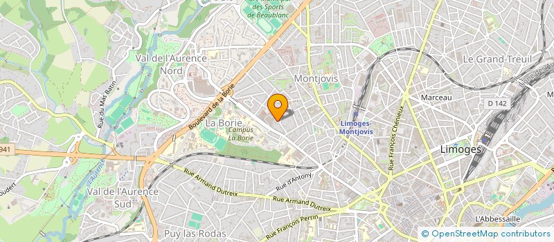 localisation de l'entreprise SYNDICAT COPROPRIETE CLOS LES BRUNES à LIMOGES