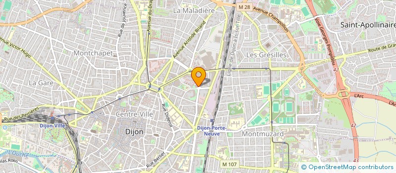 localisation de l'entreprise SYNDICAT COPROPRIETE COLMAR  DIJON