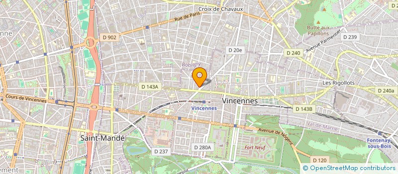 localisation de l'entreprise SYNDICAT COPROPRIETE DE LA FRATERNITE à VINCENNES