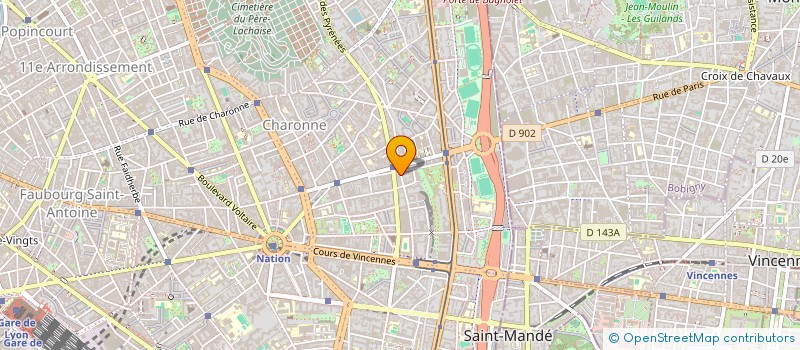 localisation de l'entreprise SYNDICAT COPROPRIETE DES MARAICHERS  PARIS