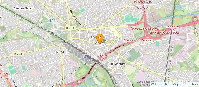 localisation de l'entreprise SYNDICAT COPROPRIETE DU 13 PL J JAURES  LENS