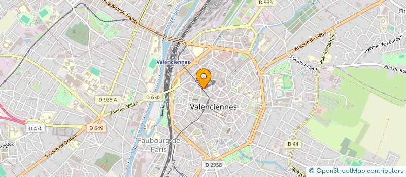 localisation de l'entreprise SYNDICAT COPROPRIETE DU 22 AV CLEMENCEAU à VALENCIENNES