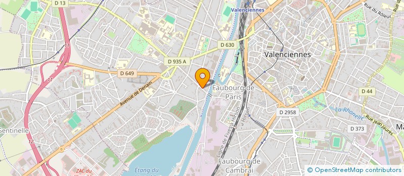 localisation de l'entreprise SYNDICAT COPROPRIETE DU 34 AV FAIDHERBE à VALENCIENNES