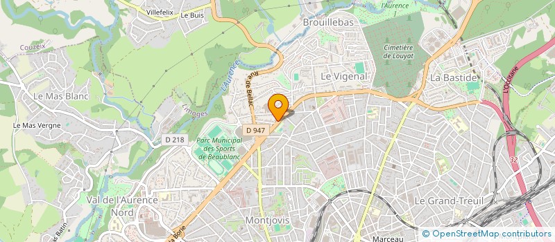 localisation de l'entreprise SYNDICAT COPROPRIETE DU BELLAY à LIMOGES