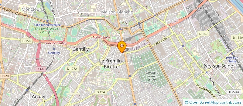 localisation de l'entreprise SYNDICAT COPROPRIETE DU GENERAL LECLERC  LE KREMLIN-BICETRE