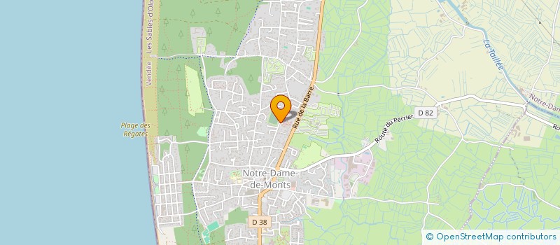 localisation de l'entreprise SYNDICAT COPROPRIETE DU JARDIN DES DUNES  NOTRE-DAME-DE-MONTS
