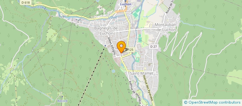 localisation de l'entreprise SYNDICAT COPROPRIETE DU PARC THERMAL  BAGNERES-DE-LUCHON