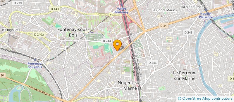 localisation de l'entreprise SYNDICAT COPROPRIETE EDOUARD RENARD à NOGENT-SUR-MARNE